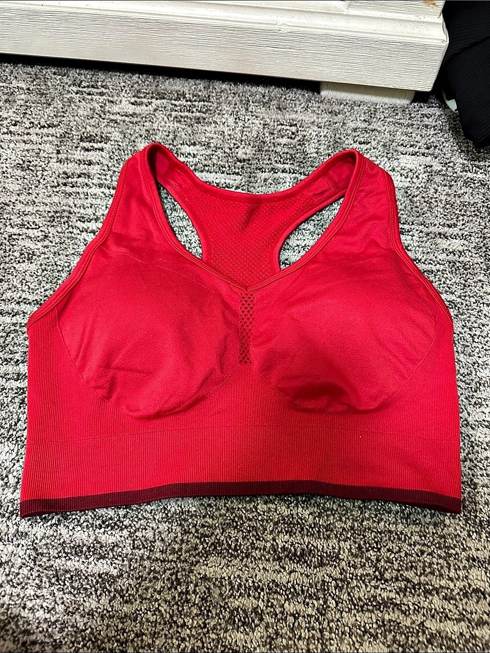 Zella Red Sports Bra Size Medium